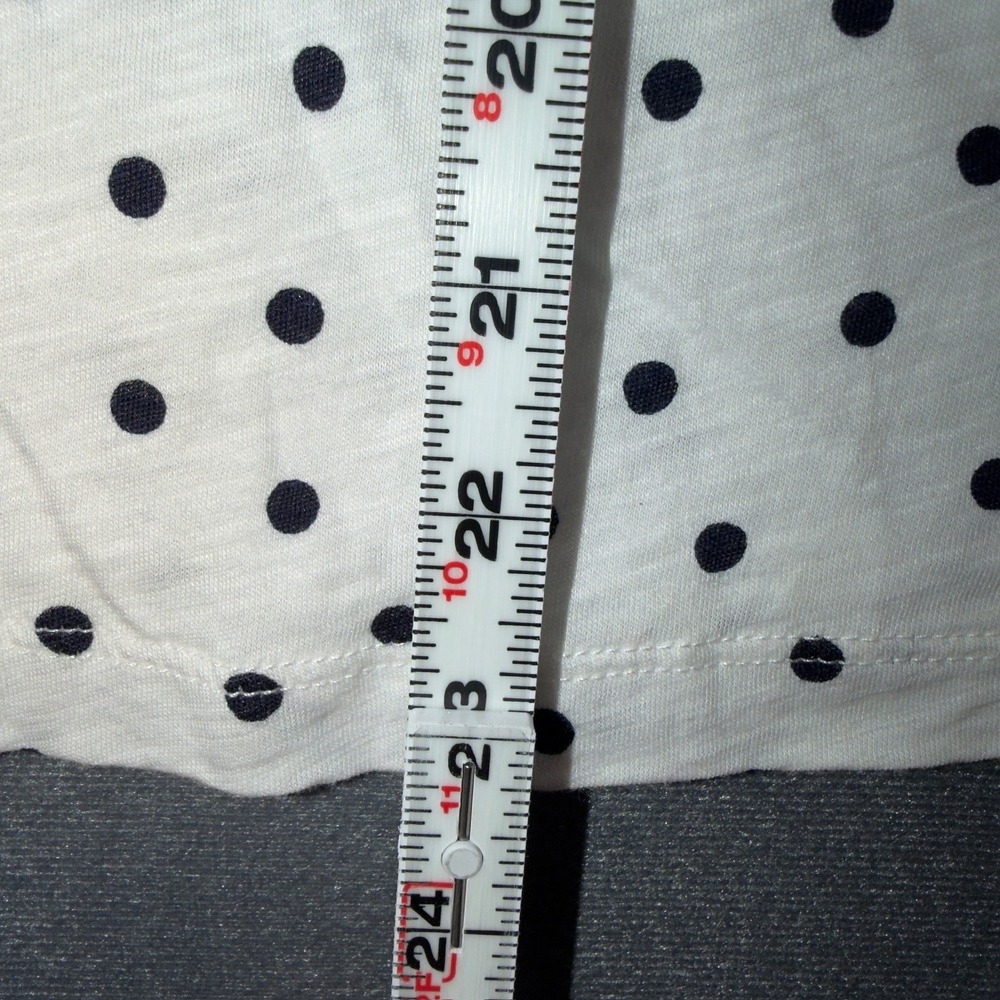 Boden Polka Dot Ruffle Neck Tie Blouse White Navy Blue Long Sleeve Top US 12 - Picture 4 of 6